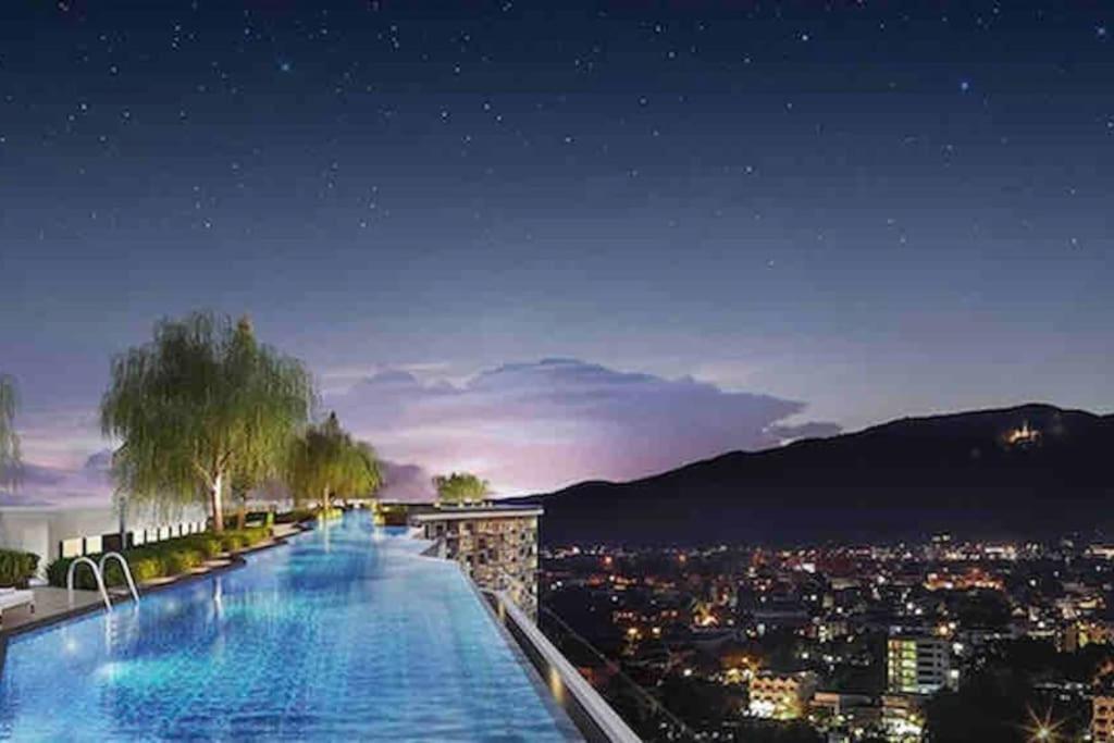 Astra Sky River无边泳池奢华温馨97㎡大三卧山景套房 Chiang Mai Exterior foto